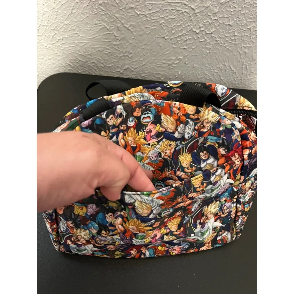 Dragon Ball Z Insulated Lunch Bag Anime Character Collage Cooler Tote NWOT